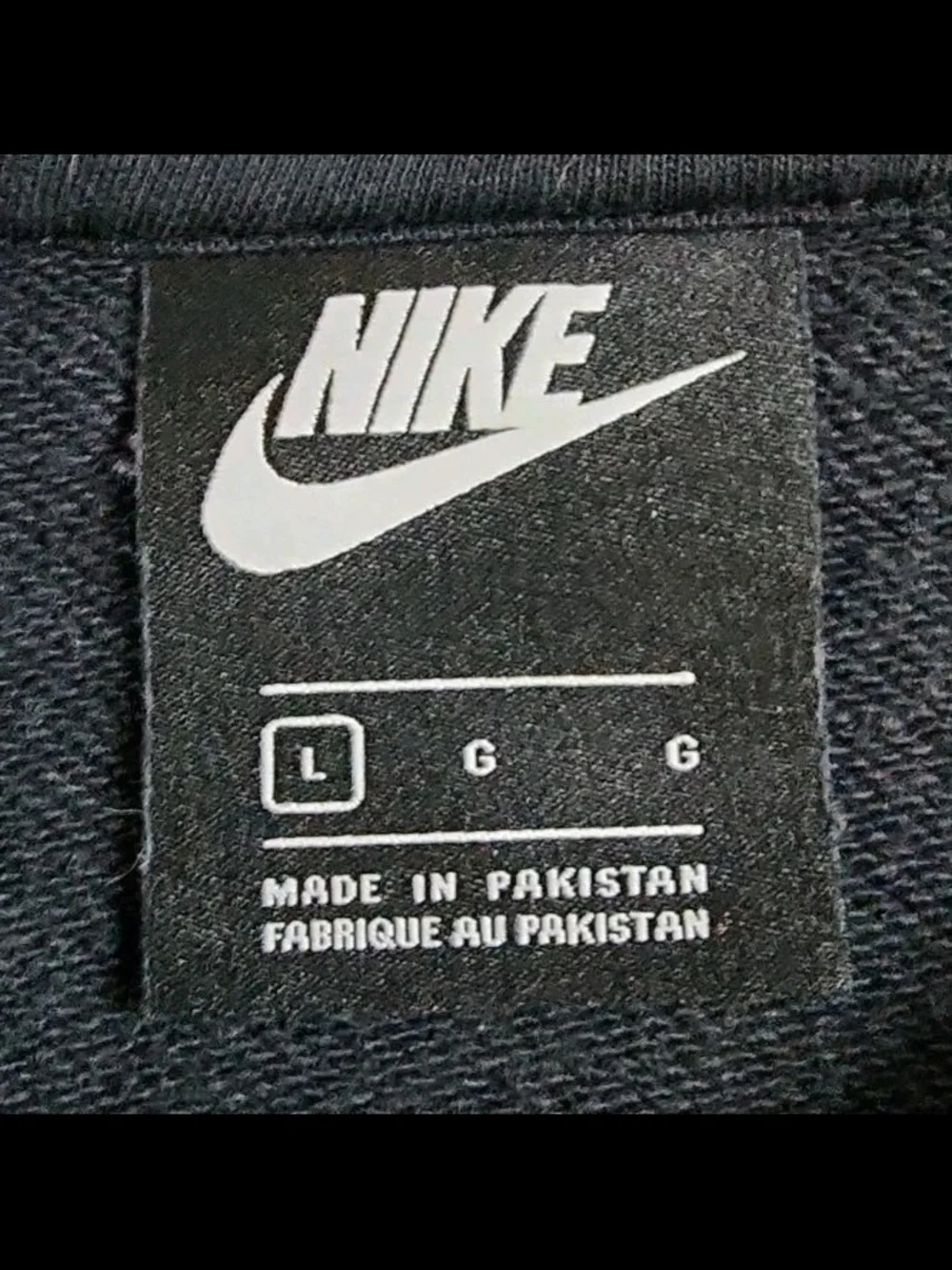 NIKE SPORTSWEAR FLEECE Graphic Black PULLOVER HOODIE Size Large